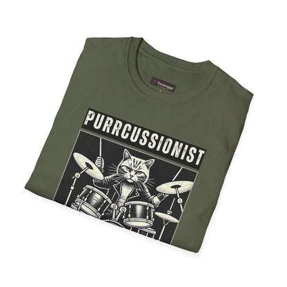 Purrcussionist Cat Drummer T-Shirt — Cats Rock My World