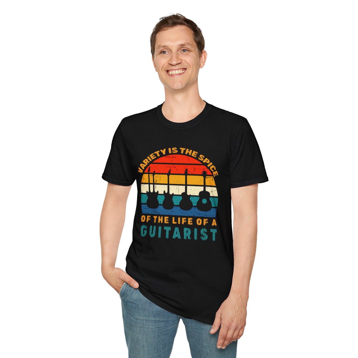 Guitarist Graphic Tee - Variety is the Spice of Life Unisex Softstyle T-Shirt