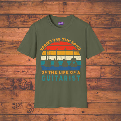 Guitarist Graphic Tee - Variety is the Spice of Life Unisex Softstyle T-Shirt