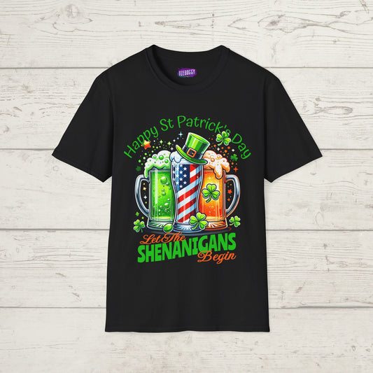 St Patrick's Day T-Shirt - Patriotic Irish American Shenanigans