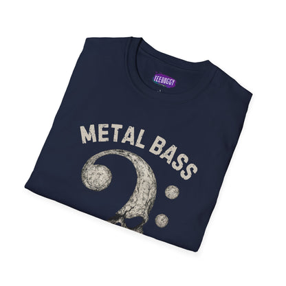 Metal Bass Skull T-Shirt — "Metal Bass, Hell Yeah!"