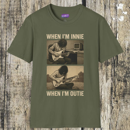 Severance Guitarist, Innie & Outie T-Shirt