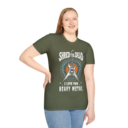 Electric Guitar Shred Till Dead, Unisex T-Shirt