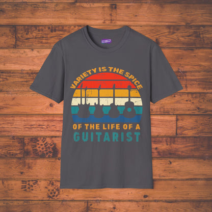 Guitarist Graphic Tee - Variety is the Spice of Life Unisex Softstyle T-Shirt