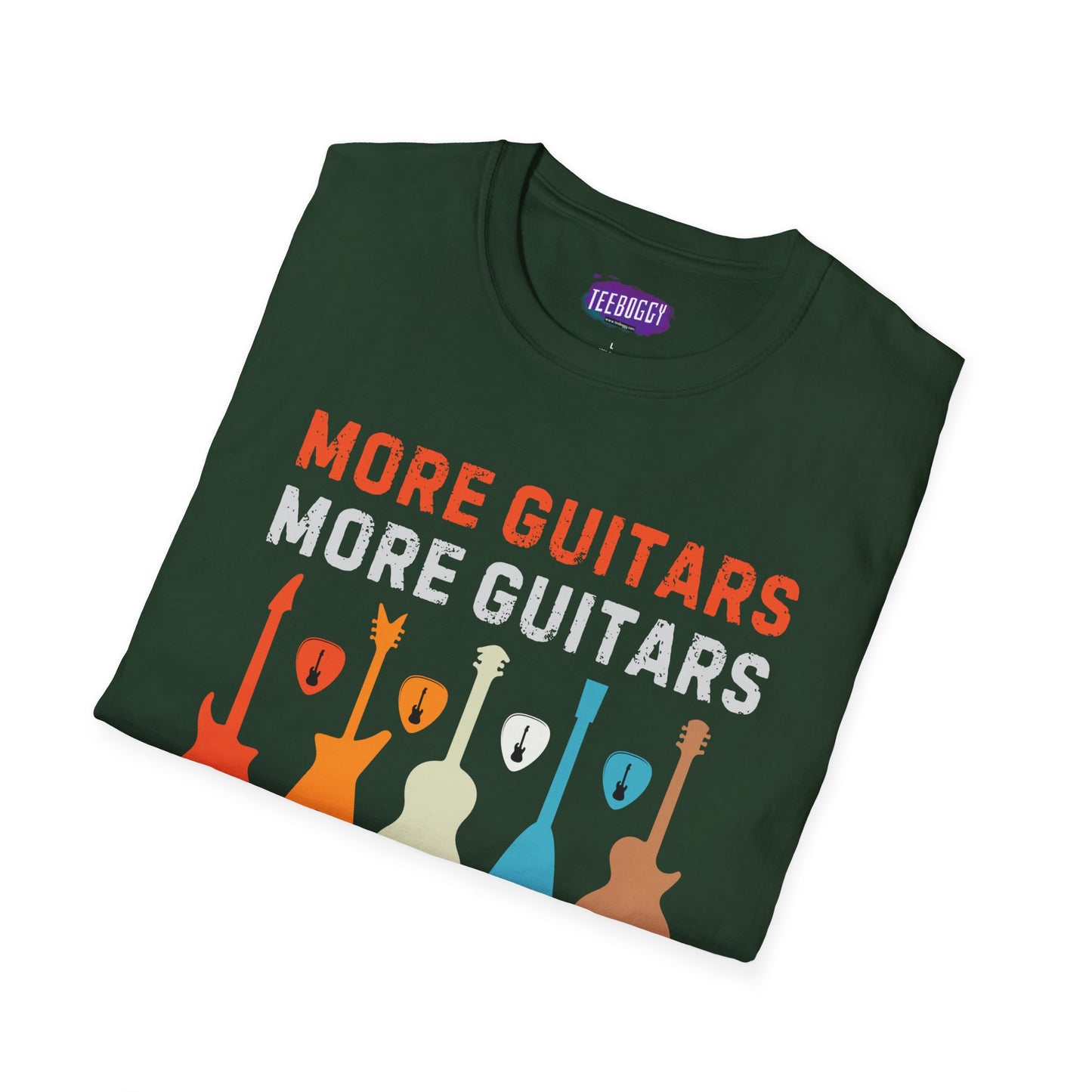 Guitar Quote T-Shirt, More Guitars More Guitars