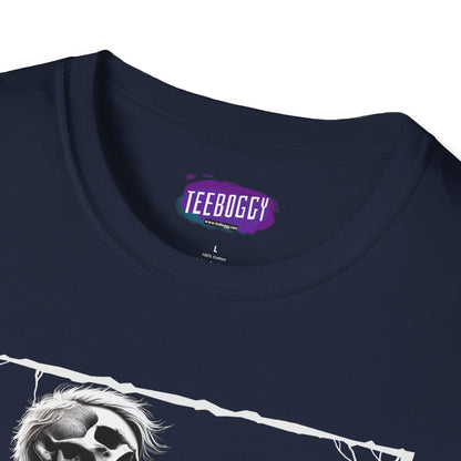 Guitar Metal T-Shirt - Skeleton Rocking Out