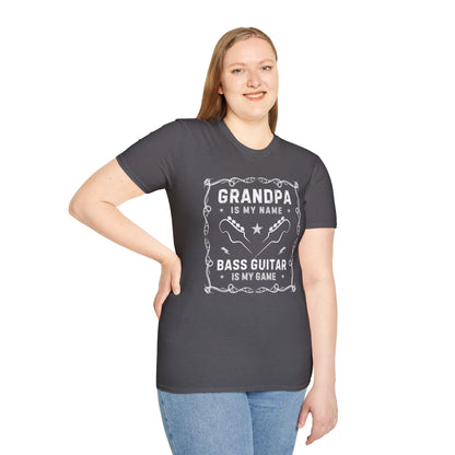 Bass Guitar Grandpa Unisex T-Shirt