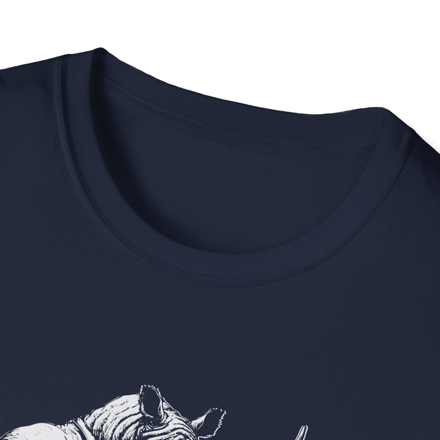 Heavy Bass Addiction T-Shirt — Rhino Playing Bass for Bassists & Music Lovers