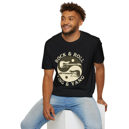 Yin Yang Guitar T-Shirt — Spiritual Balance & Harmony Music Tee