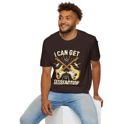 I Can Get Satisfaction T-Shirt — Stratocaster Guitar Rock Tee