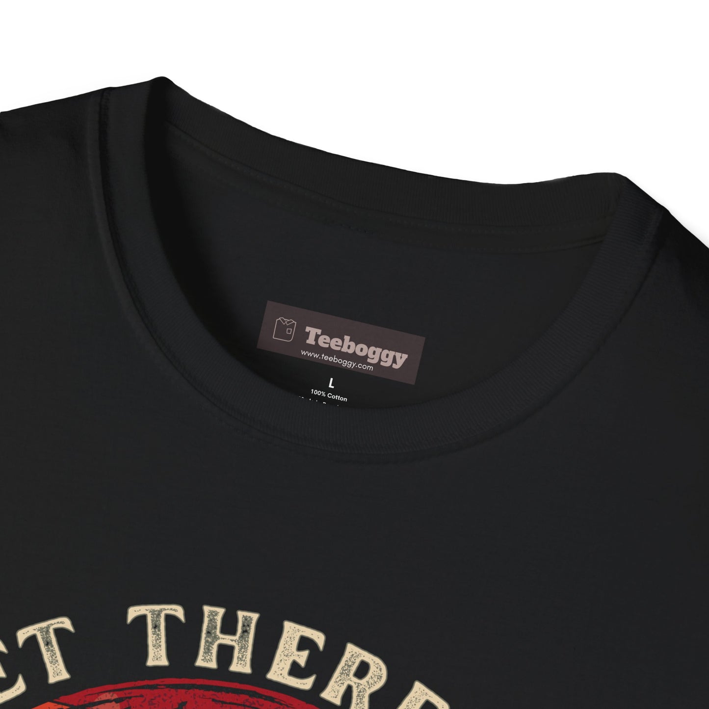 Rock & Roll Dinosaur T-Shirt — "Let There Be Rock and Roll" Guitar Dino Tee