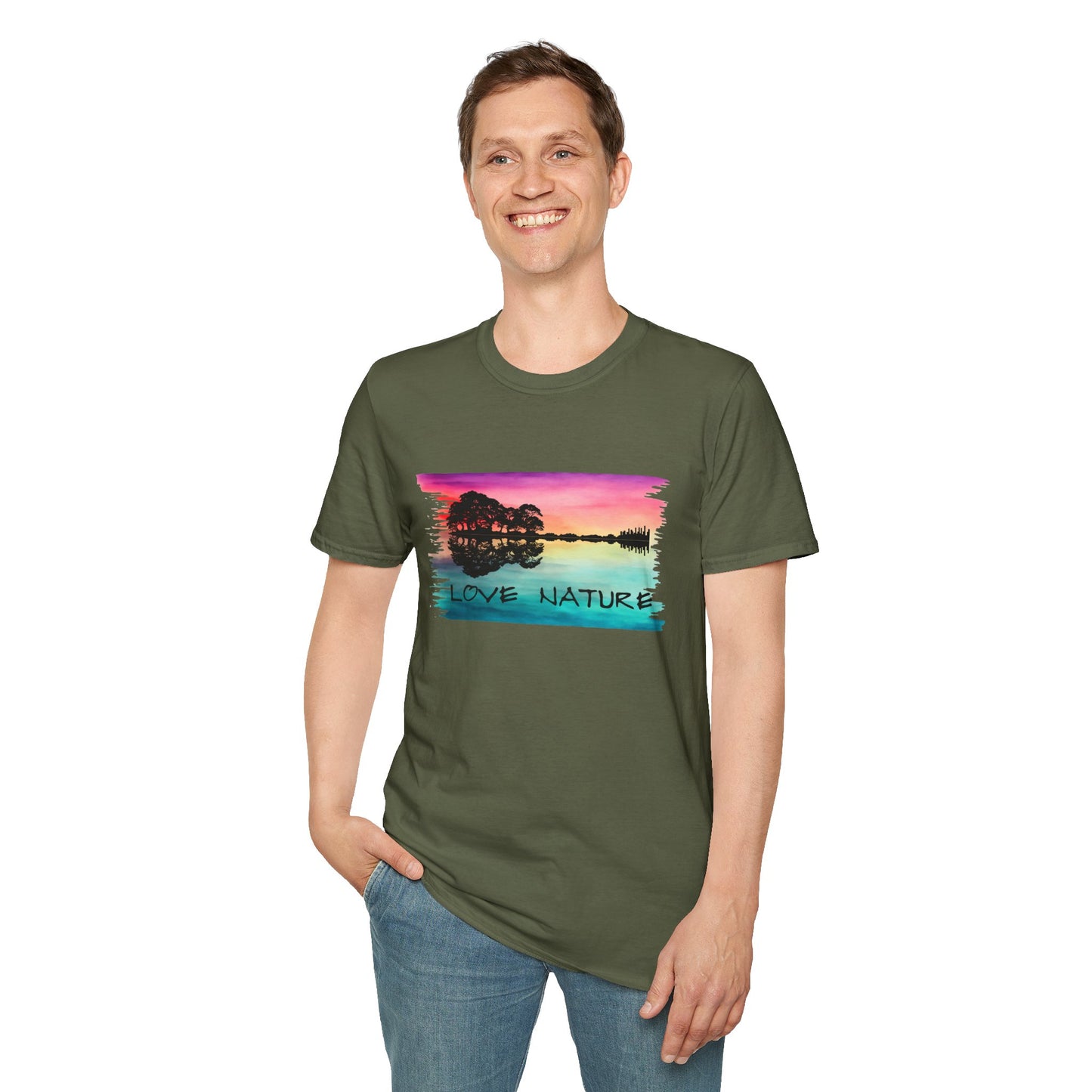 Love Nature Guitar T-Shirt