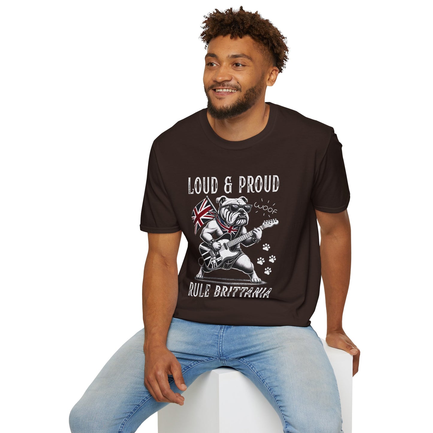 British Bulldog Rock T-Shirt — "Loud & Proud, Rule Brittania"