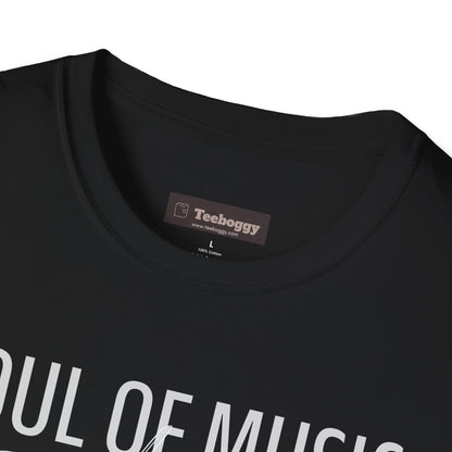 Violin Line Art Tee — "Soul of Music Lives in the Violin"