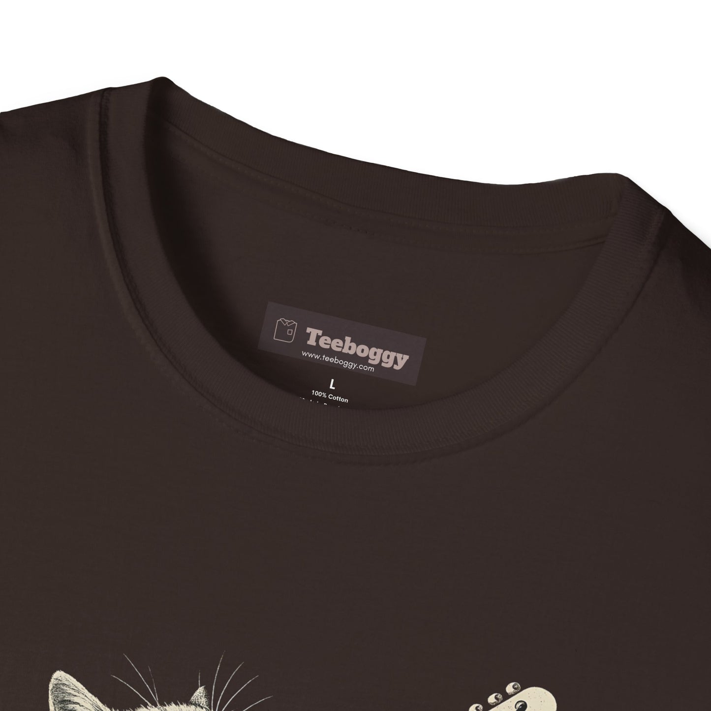 Cat Rocking-Out With Guitar, Hell Yeah!, T-Shirt.
