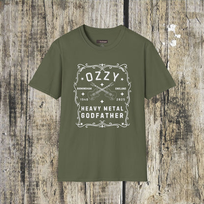 Memorial Whisky-Label T-Shirt — Tribute to the Heavy Metal Godfather (Birth Town • Years)
