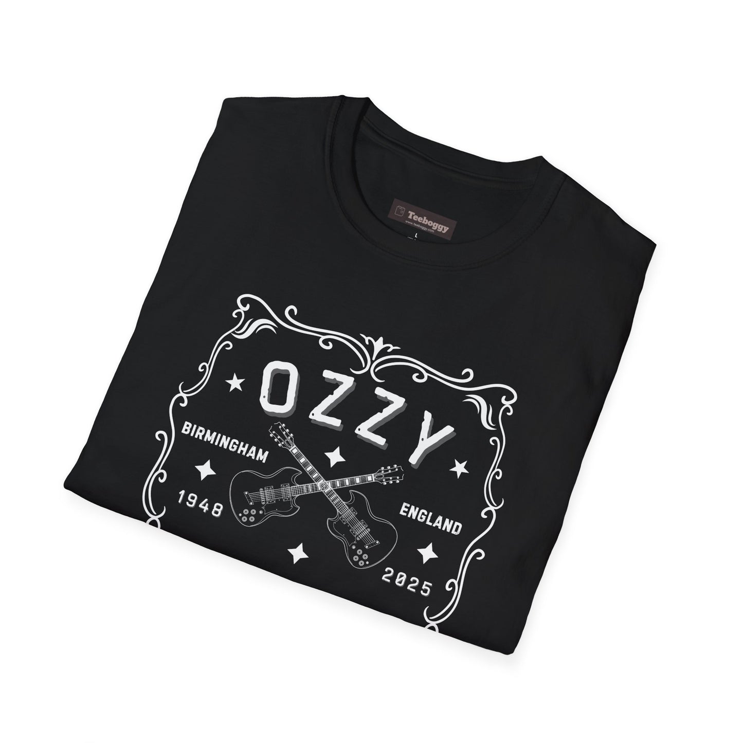 Memorial Whisky-Label T-Shirt — Tribute to the Heavy Metal Godfather (Birth Town • Years)