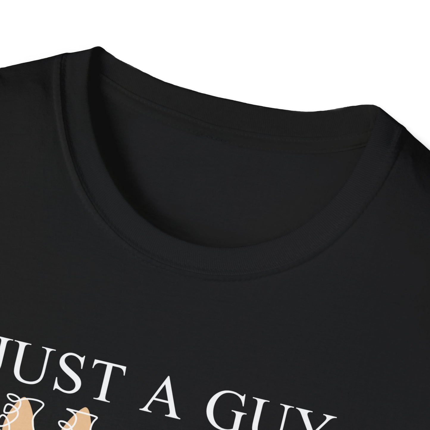 T-Shirt — "Just a Guy Who Loves Guitars" Guitar Lover Tee