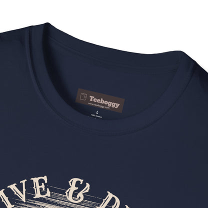 Overdrive & Distortion Guitar T-Shirt — Retro Stratocaster Design