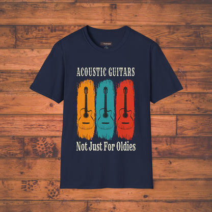 Fun Acoustic Guitars T-Shirt - Not Just For Oldies