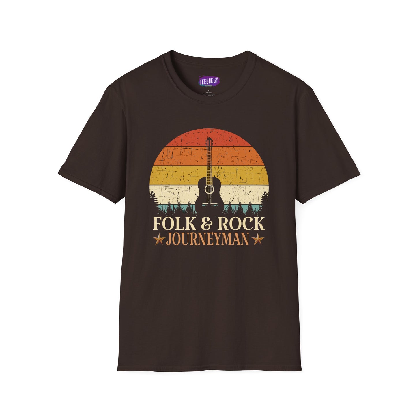 Guitar Sun Unisex T-Shirt Folk & Rock Journeyman Music Lover Tee