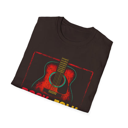 Rock & Folk How I Roll T-Shirt — Acoustic Guitar Music Tee