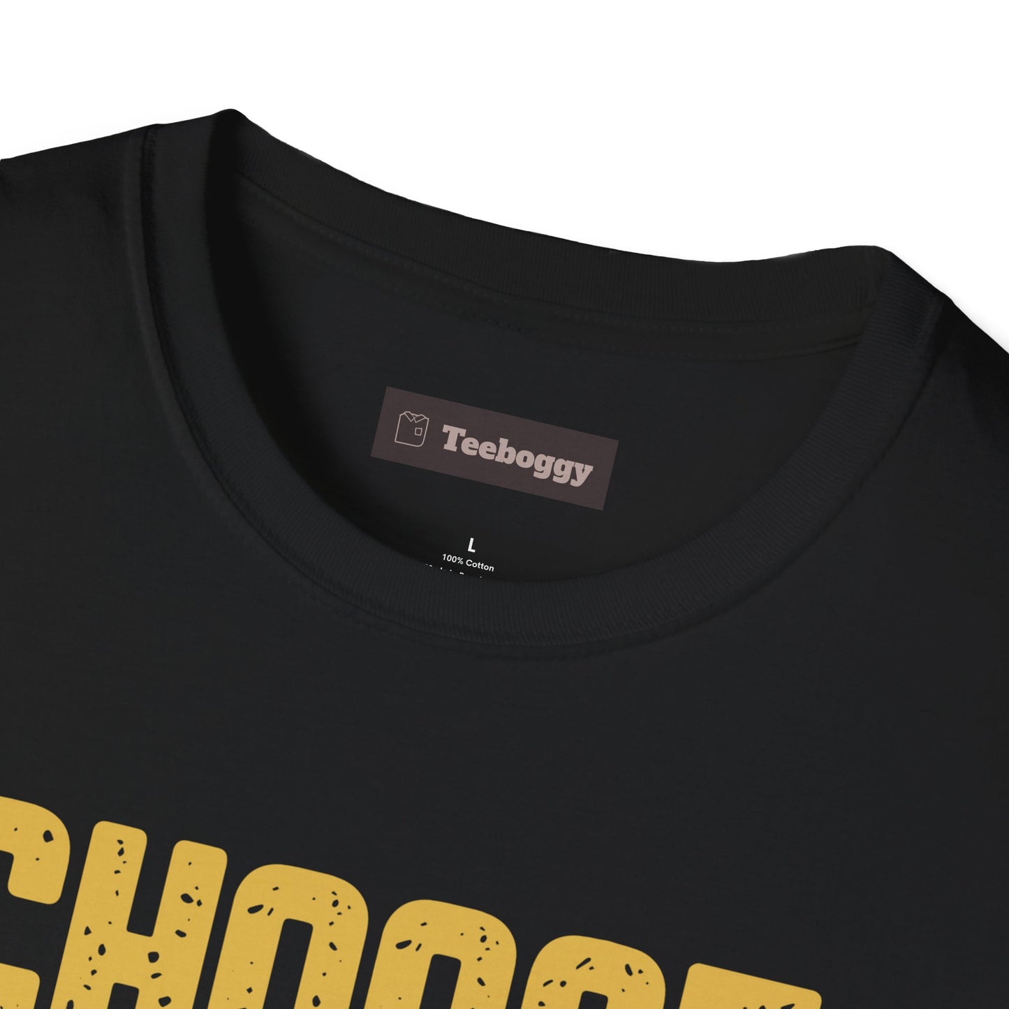Guitar T-Shirt with 'Choose Your Weapon' Slogan