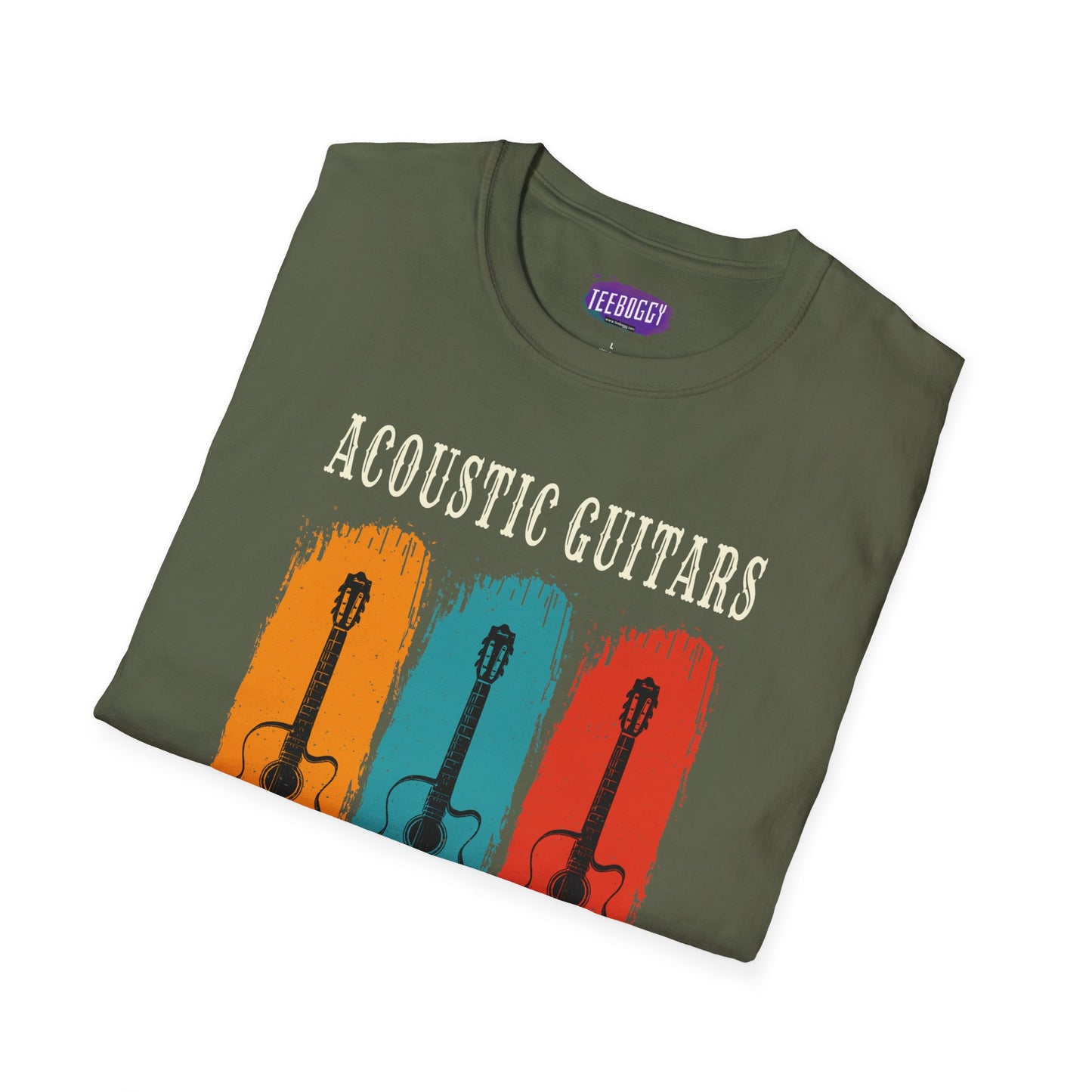 Funny Acoustic Guitars T-Shirt - Not Just For Oldies
