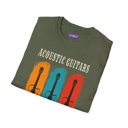 Funny Acoustic Guitars T-Shirt - Not Just For Oldies