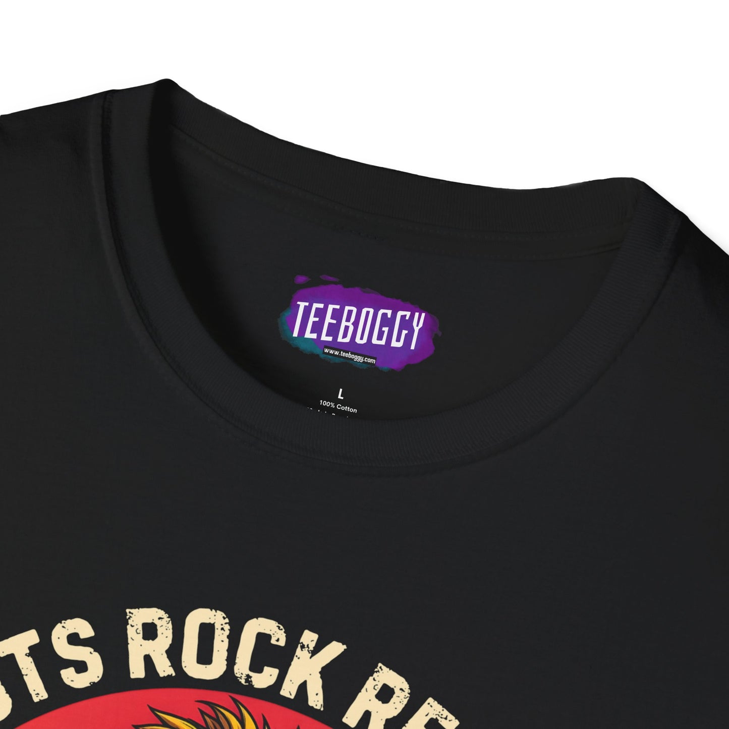 Graphic T-Shirt - Zion Lion Rock Guitar Retro Sunset with Roots Rock Reggae & One Love Slogans