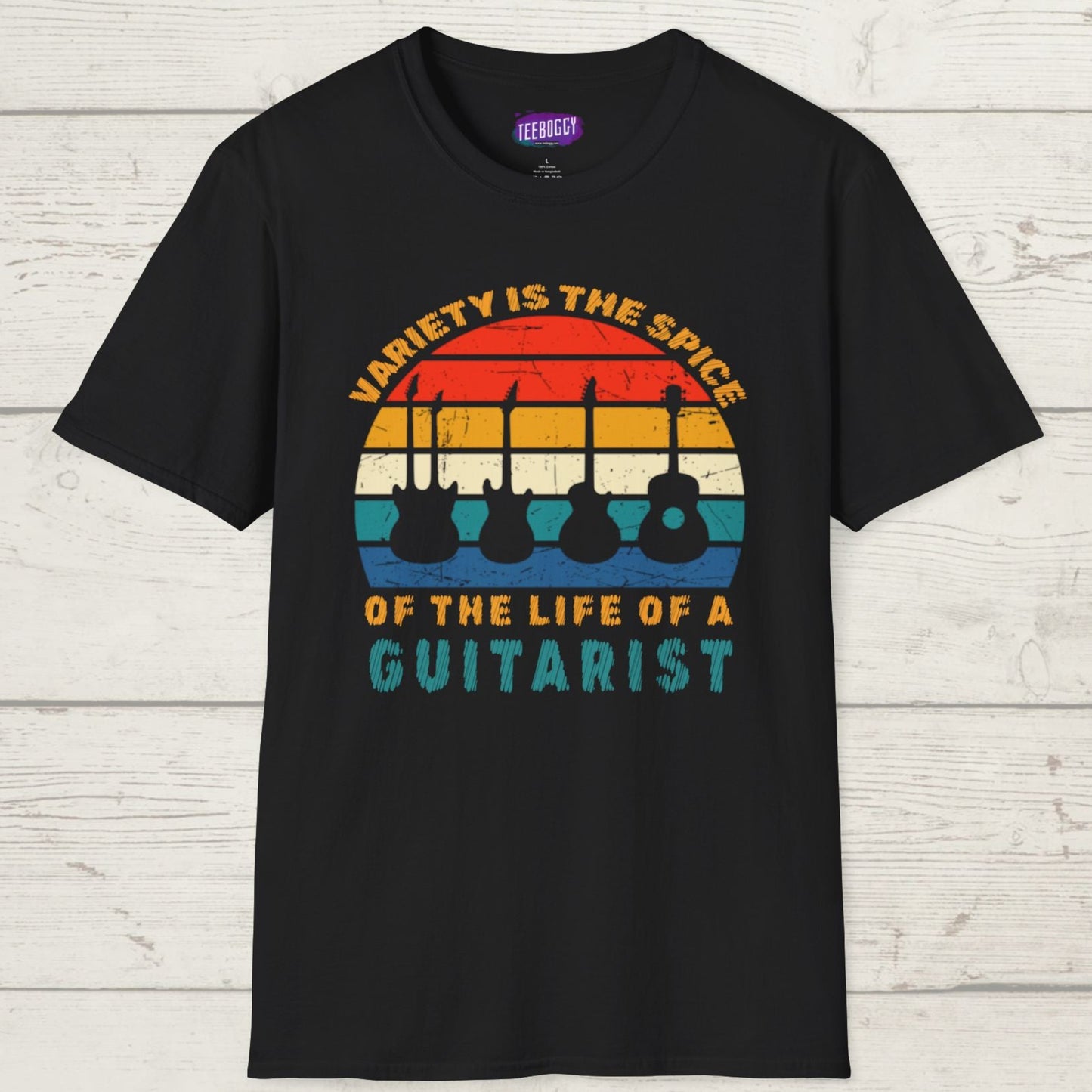 Guitarist Graphic Tee - Variety is the Spice of Life Unisex Softstyle T-Shirt