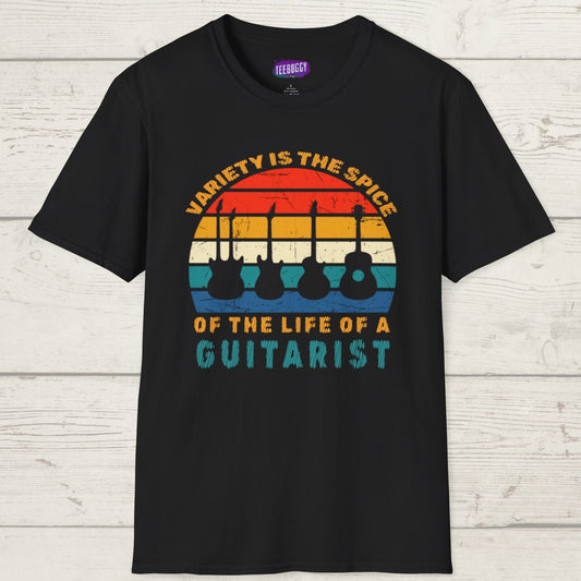 Guitarist Graphic Tee - Variety is the Spice of Life Unisex Softstyle T-Shirt