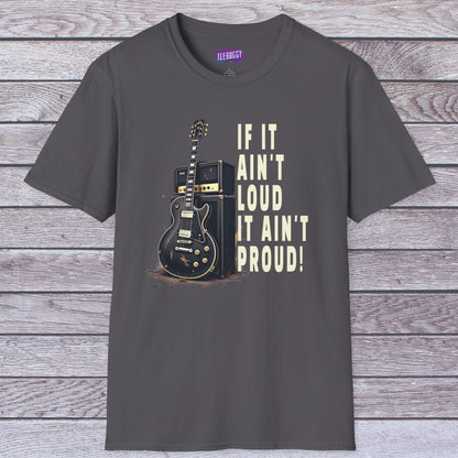Guitar Amp Image and Slogan Unisex Softstyle T-Shirt
