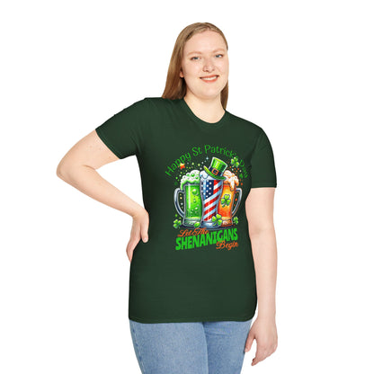 St Patrick's Day T-Shirt - Patriotic Irish American Shenanigans