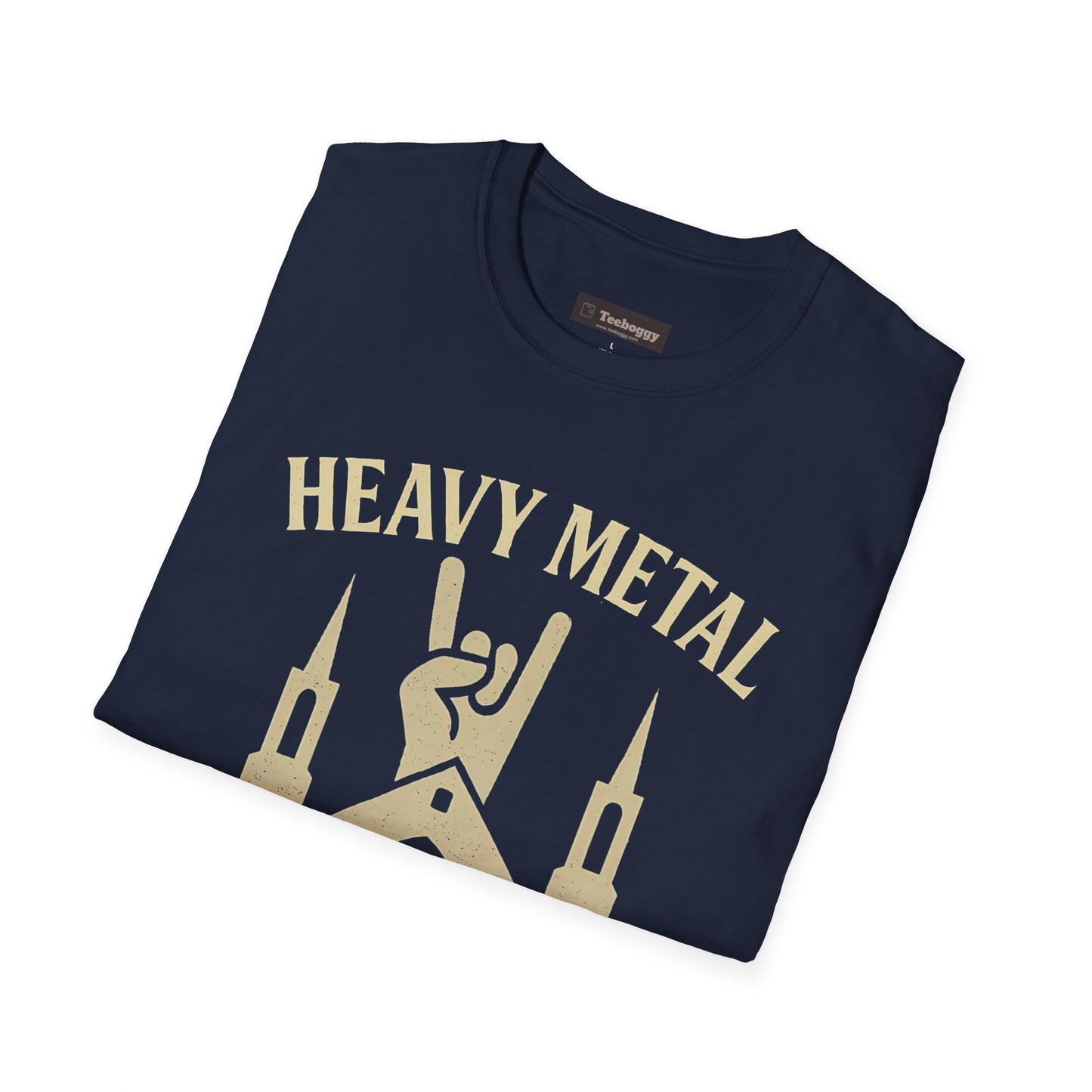 Heavy Metal Church T-Shirt — Fist Emblem Tee for Metal Fans