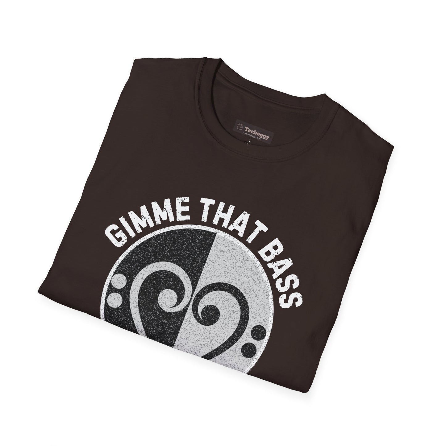 Bass Clef Heart Unisex T-Shirt - Feel the Bass, Love the Groove