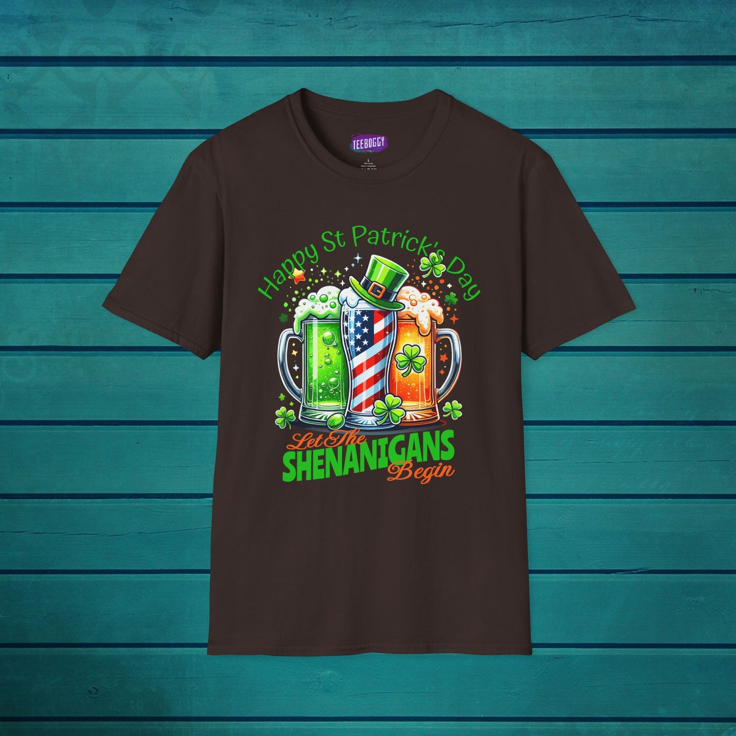 St Patrick's Day T-Shirt - Patriotic Irish American Shenanigans