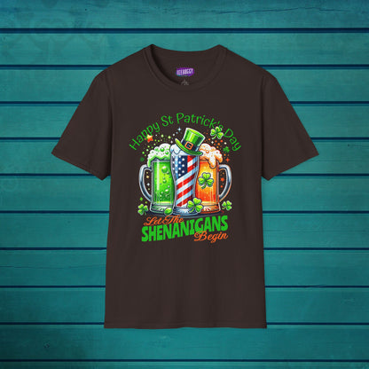 St Patrick's Day T-Shirt - Patriotic Irish American Shenanigans