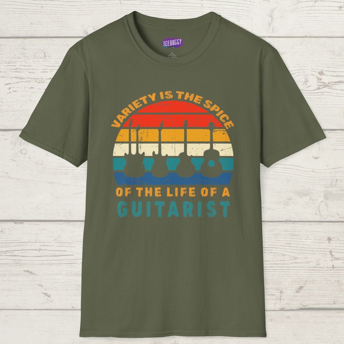Guitarist Graphic Tee - Variety is the Spice of Life Unisex Softstyle T-Shirt