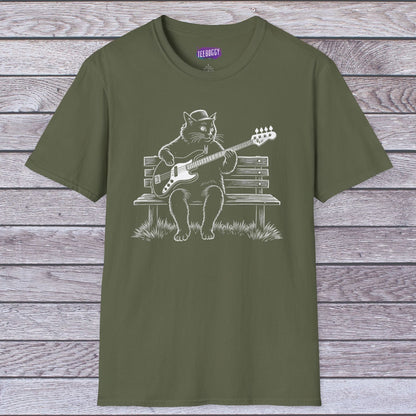 Cat Bass Guitar T-Shirt