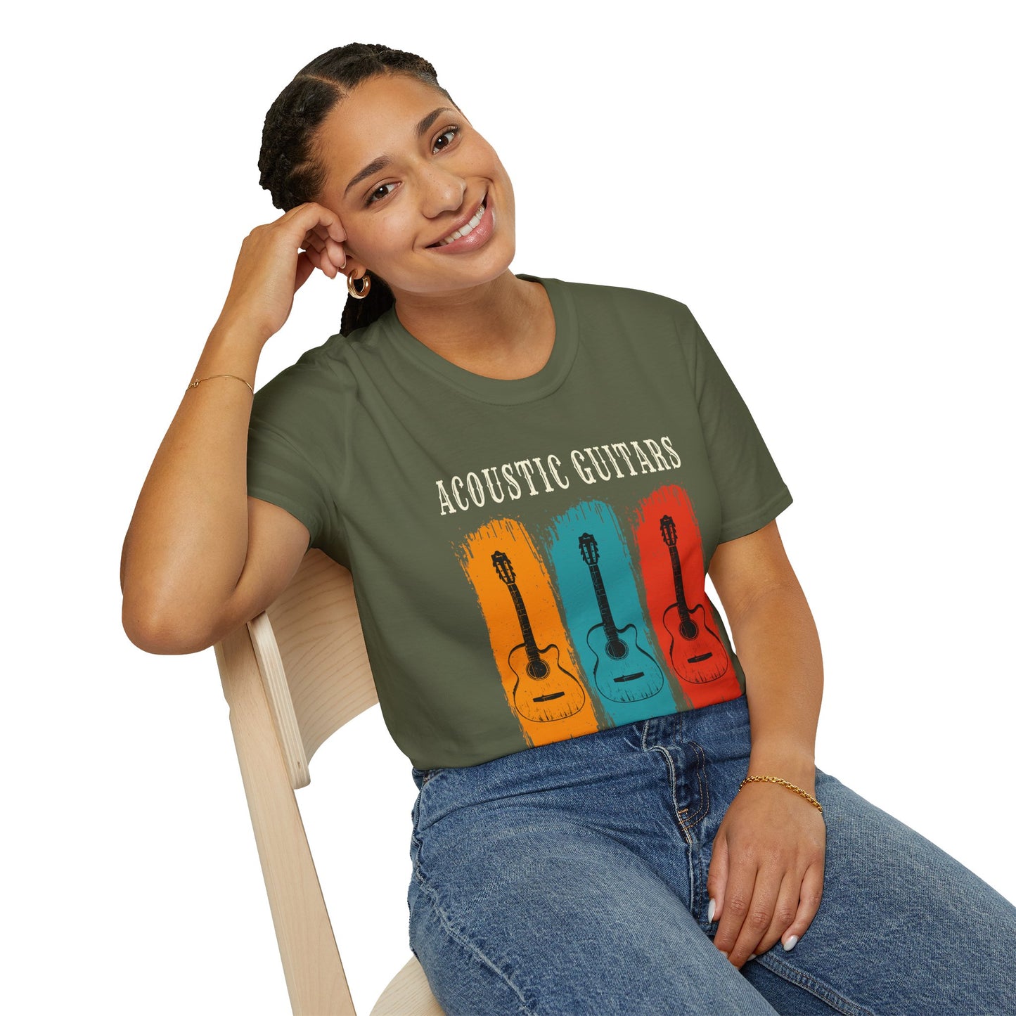 Fun Acoustic Guitars T-Shirt - Not Just For Oldies