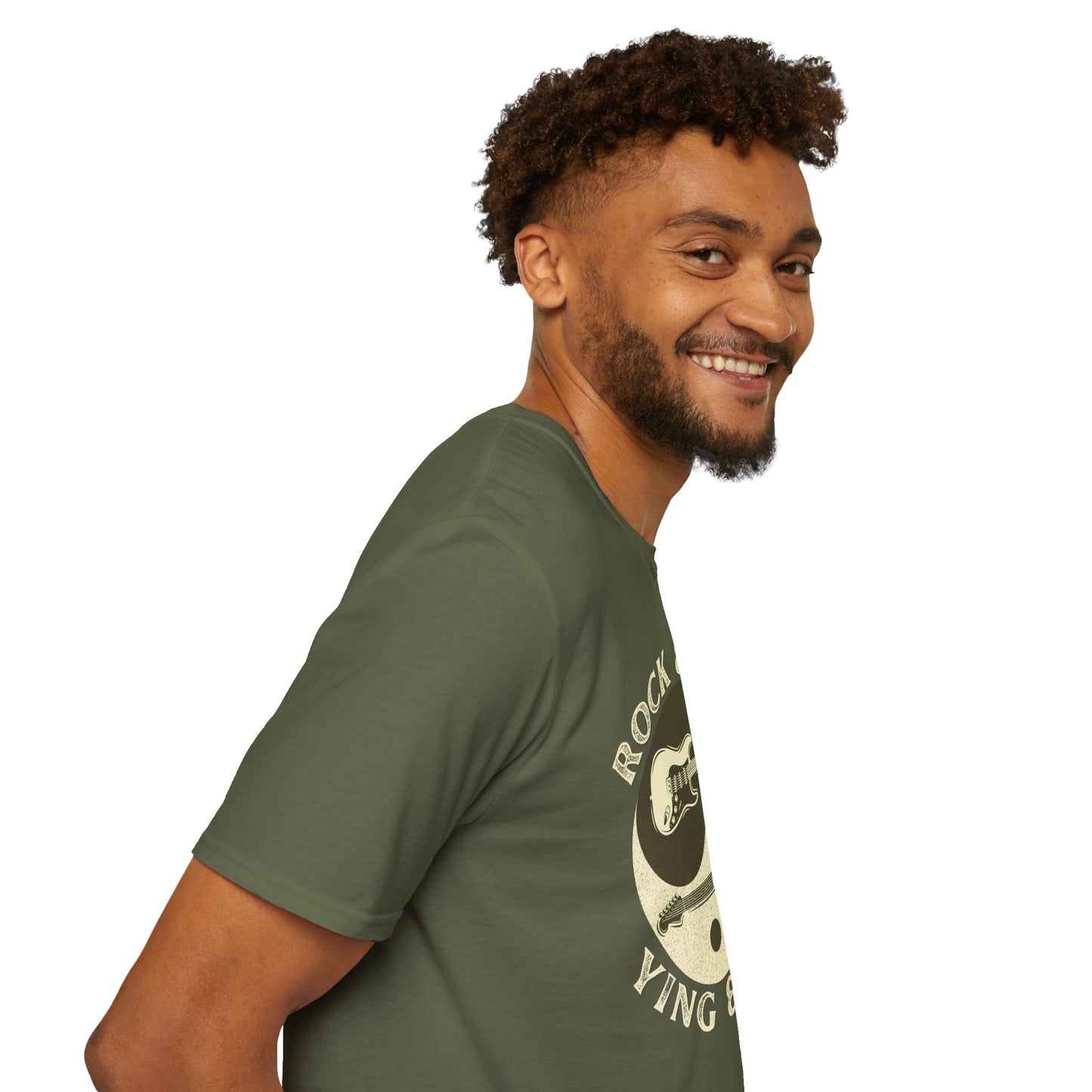 Yin Yang Guitar T-Shirt — Spiritual Balance & Harmony Music Tee