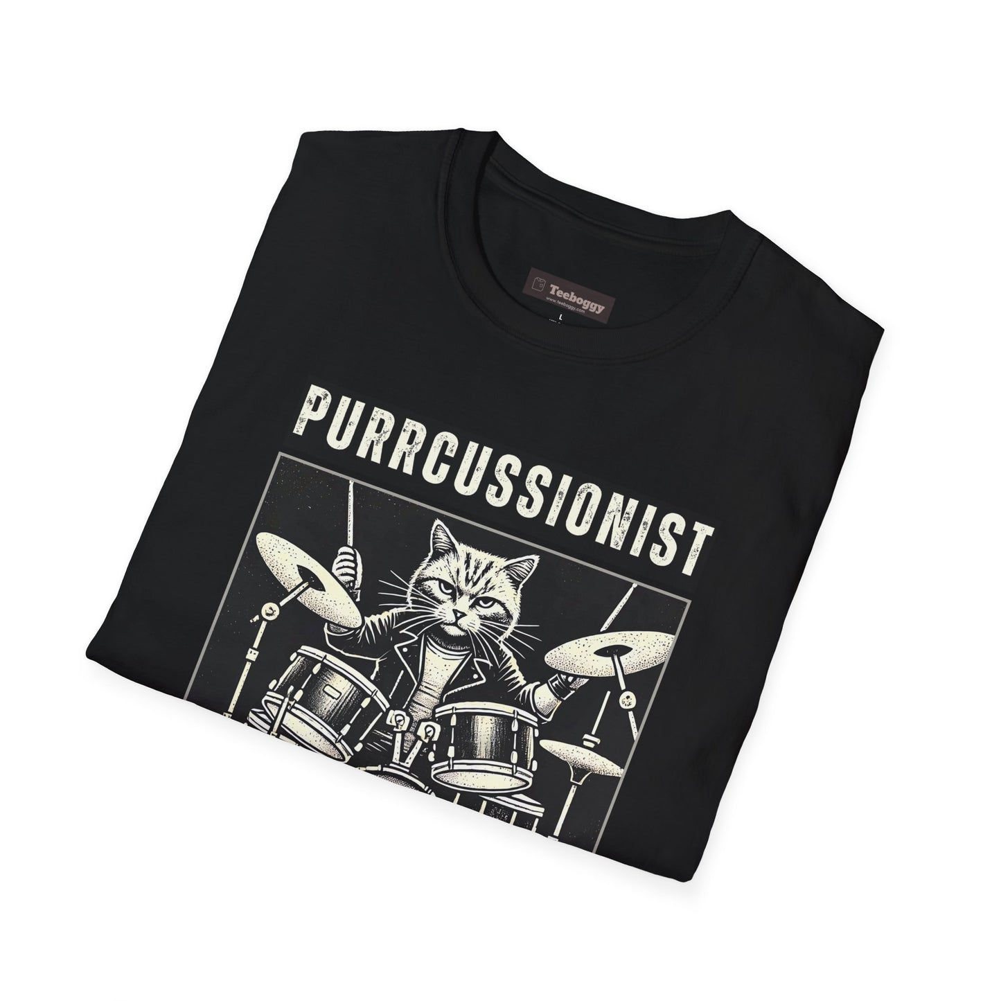 Purrcussionist Cat Drummer T-Shirt — Cats Rock My World