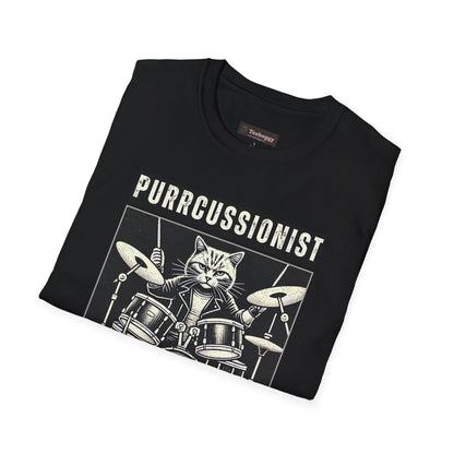 Purrcussionist Cat Drummer T-Shirt — Cats Rock My World