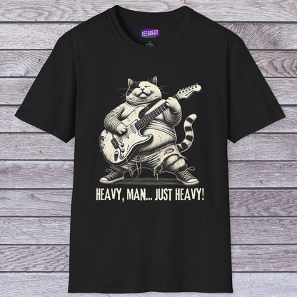Cat Guitar Unisex T-Shirt - Heavy, Man... Just Heavy!