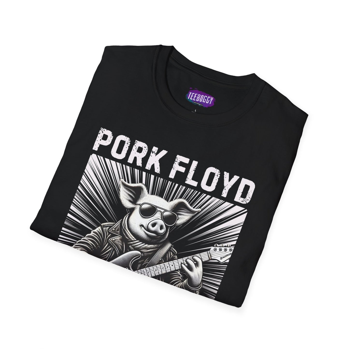 Graphic Tee - Pork Floyd Rock Stratocaster Guitar T-Shirt