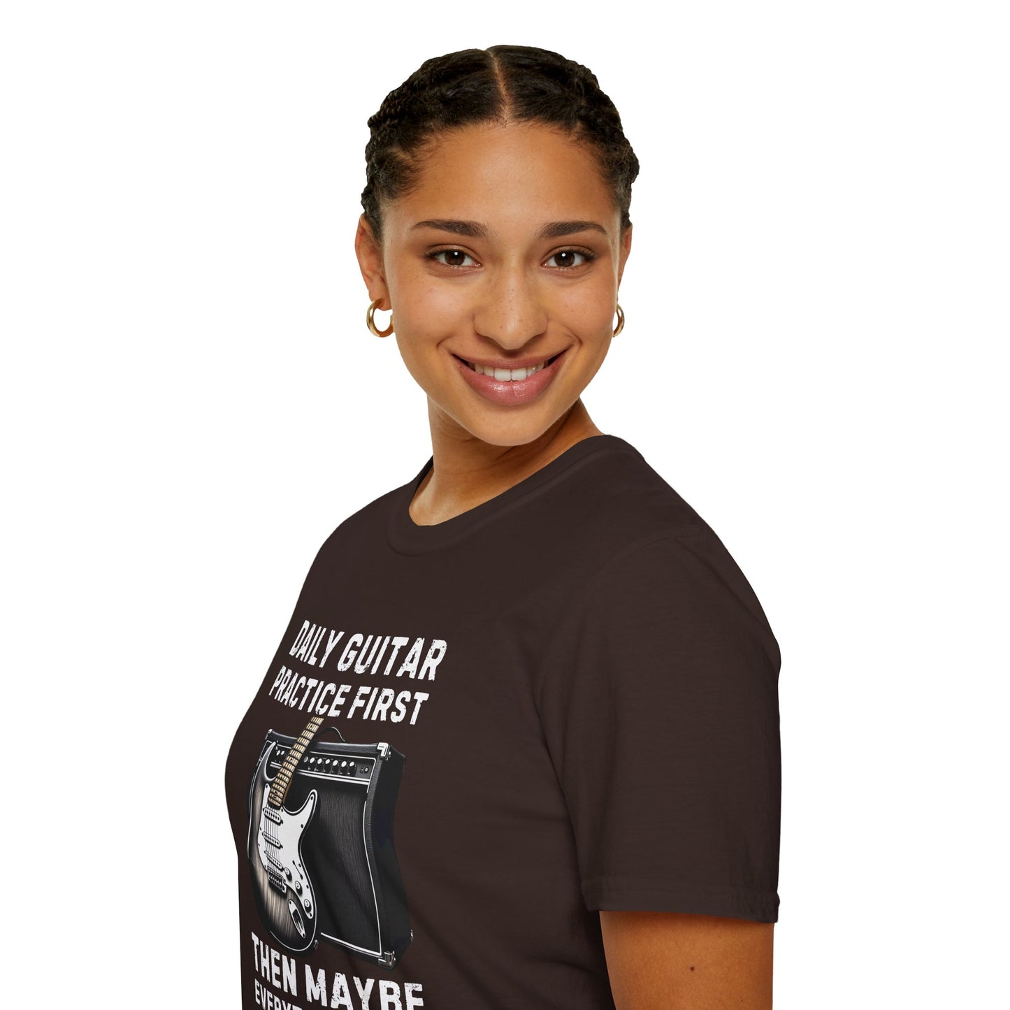 Daily Guitar Practice First T-Shirt — Rock Guitar & Amp Design