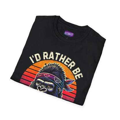 Graphic T-Shirt for Music Lovers - I'd Rather Be Headbanging