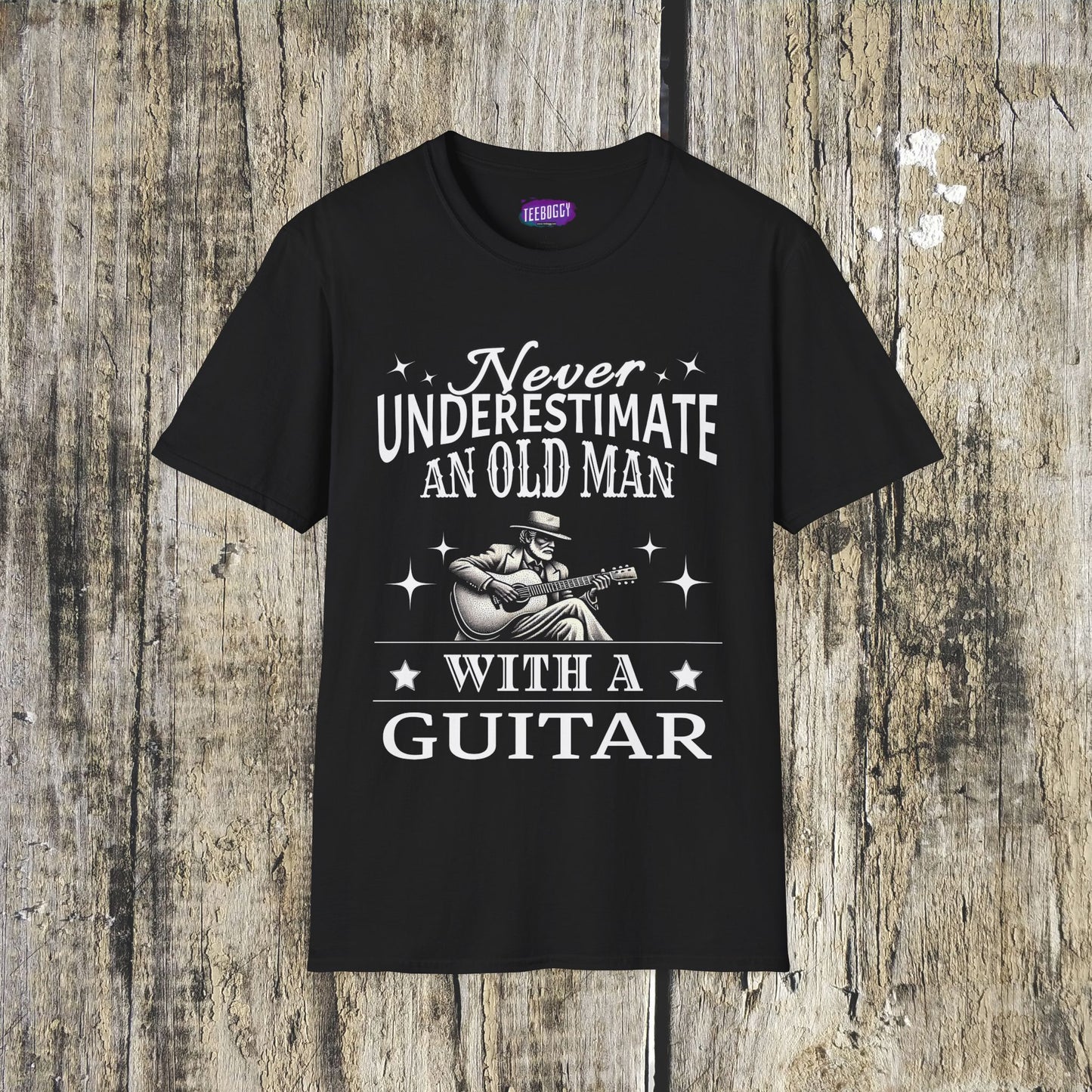Old Man Guitarist T-Shirt