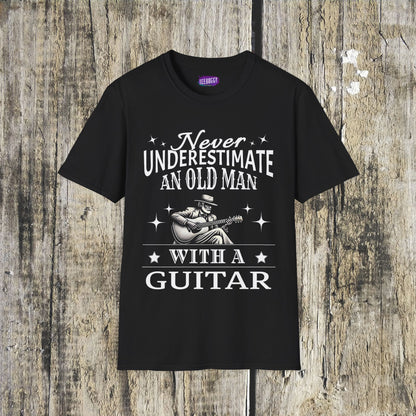 Old Man Guitarist T-Shirt